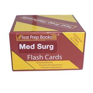 Test Prep Books Med Surg Flash Cards Medical Surgical Nursing Study